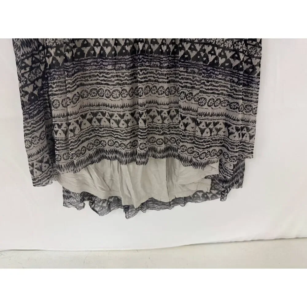 Free People Strapless Dress Womens Small Boho Tribal Print High Low Layered